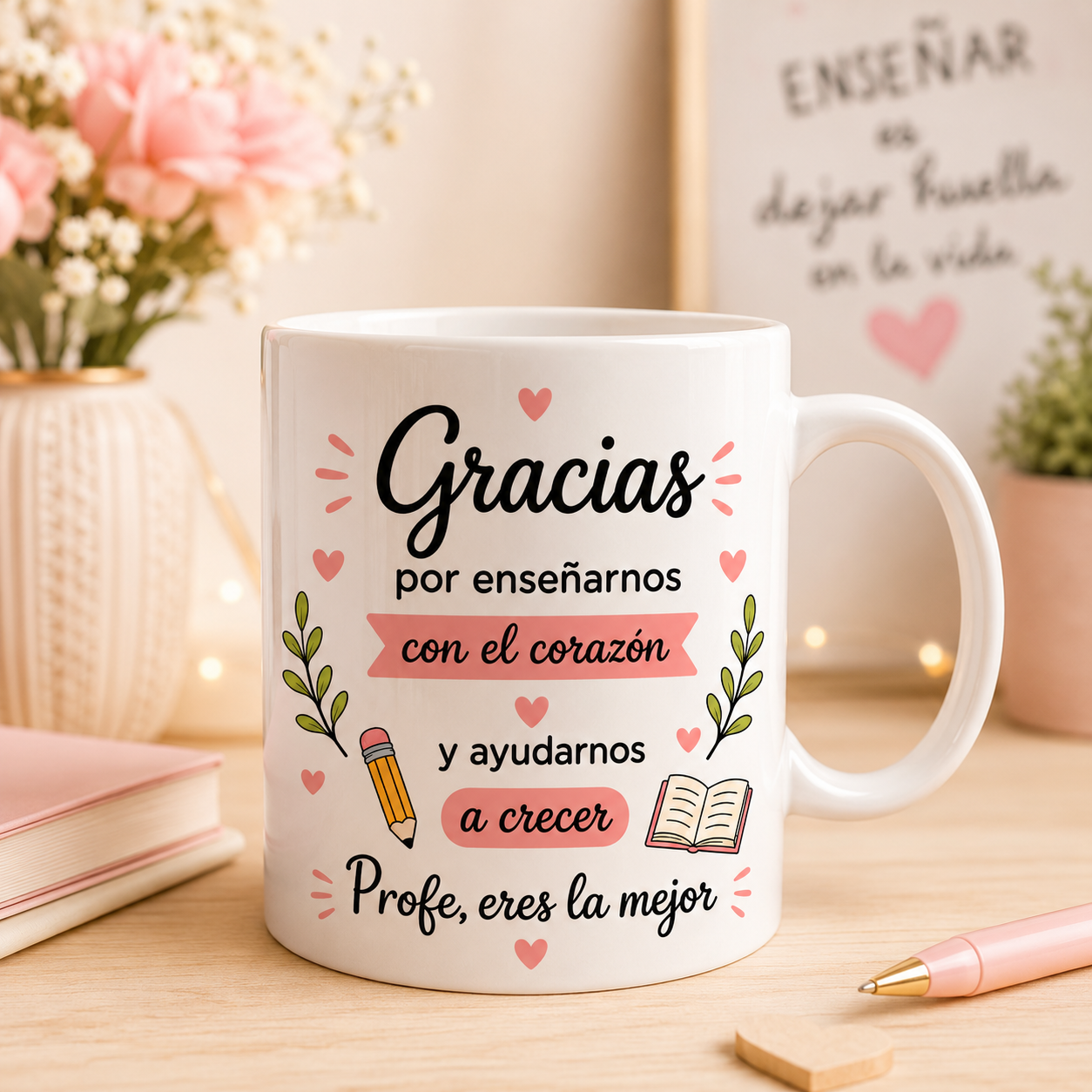 Taza Personalizada para Profesora – “La Mejor Profe del Mundo”